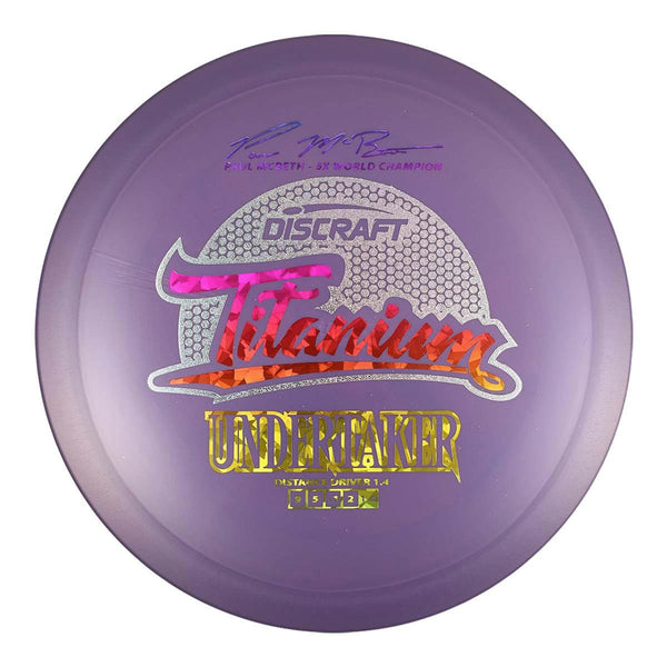 #17 (Rainbow Shatter Wide/Silver Sparkle) 173-174 Paul McBeth 5x Titanium Undertaker