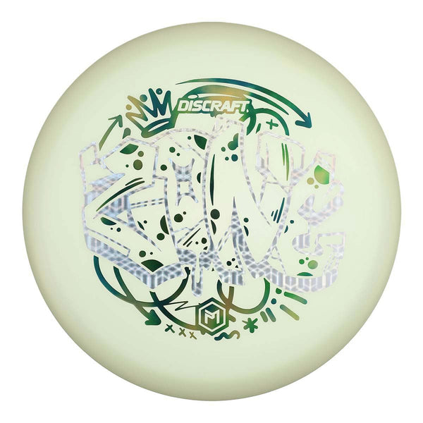 #9 UV Blue (Silver Tron/Green Clouds) 173-174 Paul McBeth UV Z Glo 'Graffiti' Zone