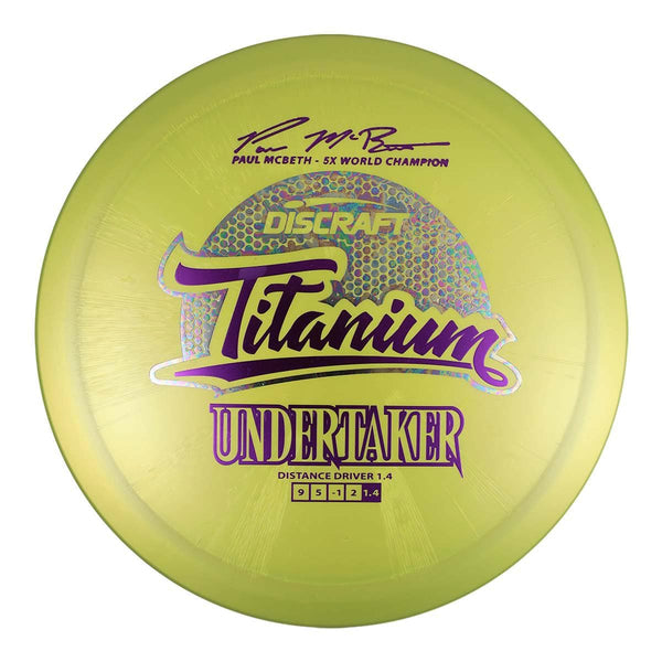 #14 (Purple Metallic/Oil Slick) 173-174 Paul McBeth 5x Titanium Undertaker