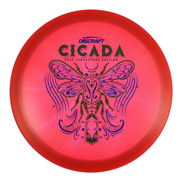 #83 (Green Matte/Blue Dark Shatter) 175-176 Z Swirl Cicada