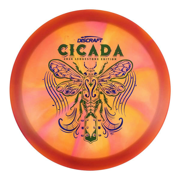 #81 (Green Matte/Blue Dark Shatter) 175-176 Z Swirl Cicada