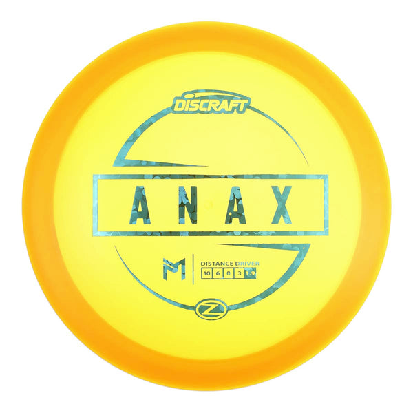 Orange-Yellow (Blue Flowers) 167-169 Paul McBeth Z Anax