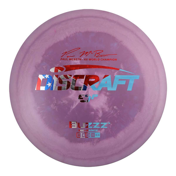 #12 (Red Shatter, Flag & Silver) 175-176 Tri-Foil Paul McBeth 6x ESP Buzzz