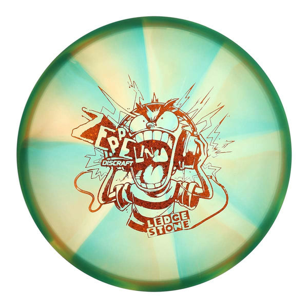 #42 (Orange Sparkle Stars) 177+ Z Swirl Zeppelin