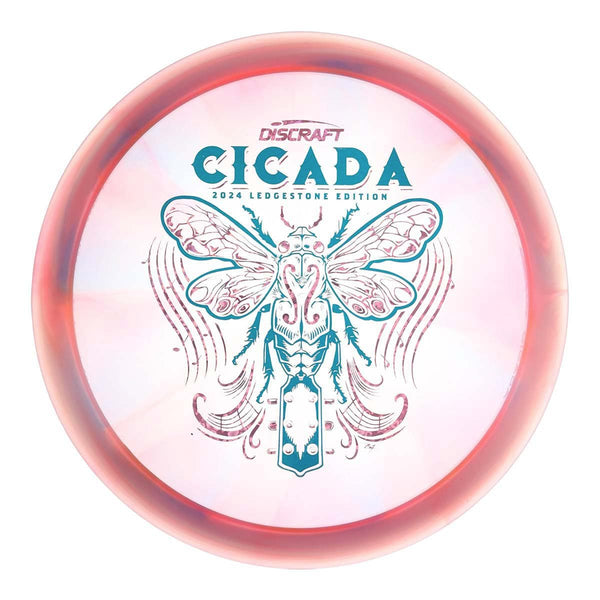 #40 (Teal Matte/Pink Hearts) 170-172 Z Swirl Cicada