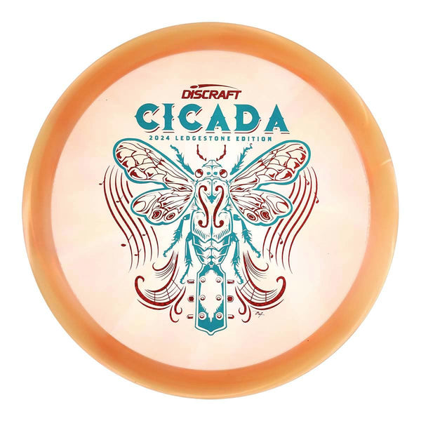 #27 (Teal Matte/Red Weave) 167-169 Z Swirl Cicada