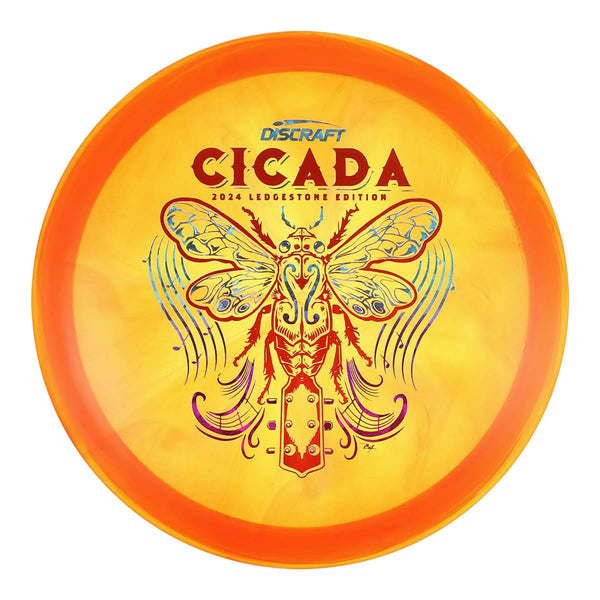 #25 (Red Metallic/Rainbow Shatter Wide) 167-169 Z Swirl Cicada