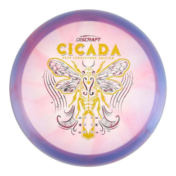 #7 (Yellow Matte/Pink Clouds) 164-166 Z Swirl Cicada