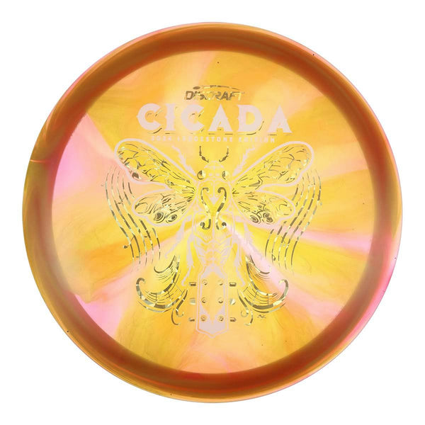 #6 (White Matte/Gold Shatter) 164-166 Z Swirl Cicada