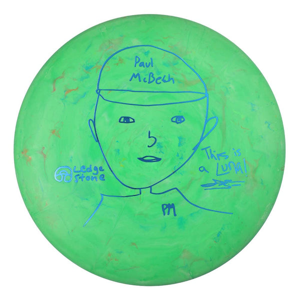 #2 (Blue Metallic) 170-172 CT Jawbreaker Swirl Luna - McBeth Portrait