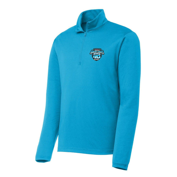 Quarter Zip (DGLO 40th Anniversary - Teal) L DGLO Discounted Apparel