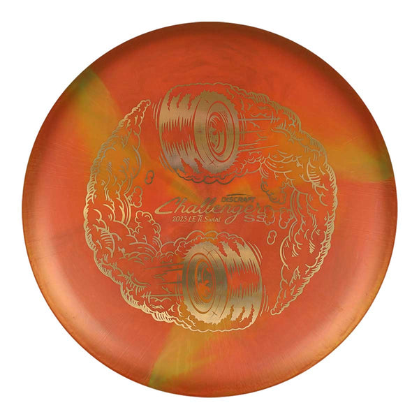Orange/Red (Gold Holo) Titanium (Ti) Swirl "Burnout" Challenger SS
