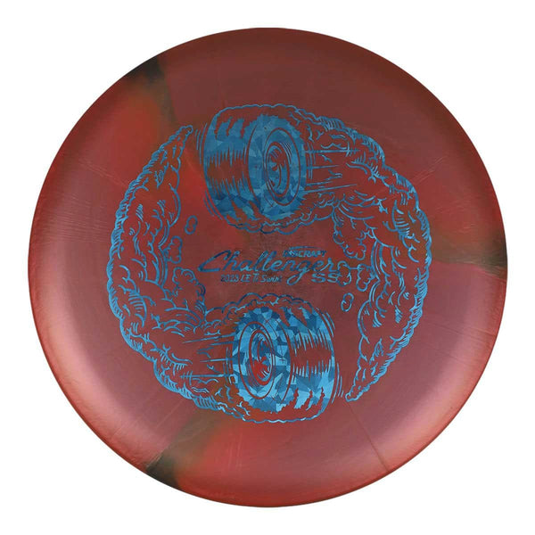 Orange/Red (Blue Shatter) Titanium (Ti) Swirl "Burnout" Challenger SS