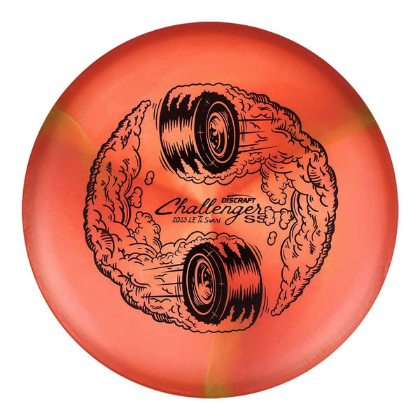 Orange/Red (Black) Titanium (Ti) Swirl "Burnout" Challenger SS