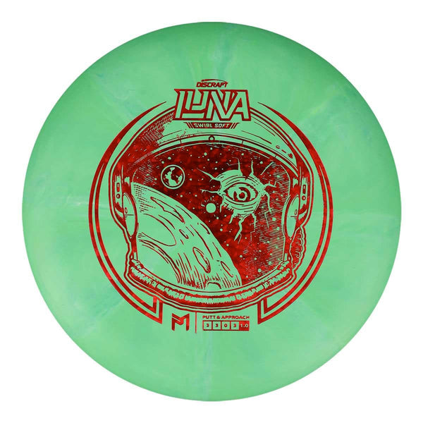 #45 (Red Shatter) 170-172 Soft Swirl Luna (Top Stamp)