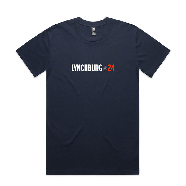 Shirt (Lynchburg Barstamp - Navy) S / S Worlds Discounted Apparel