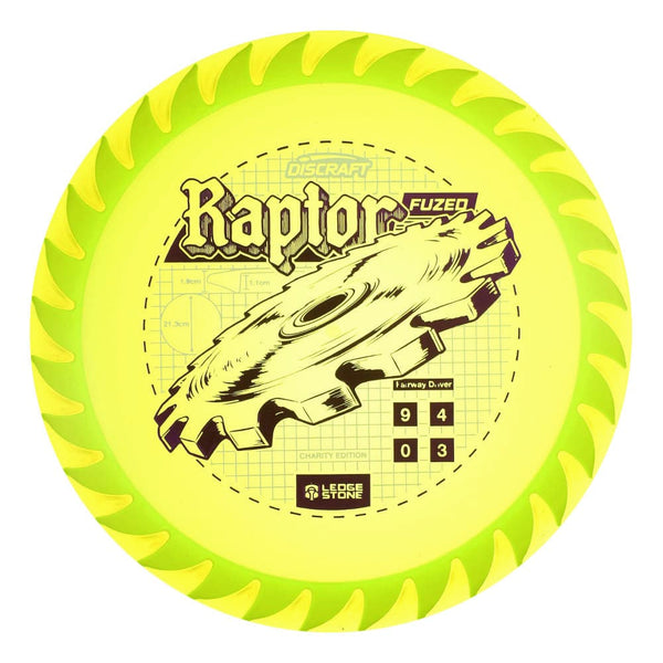 #67 Yellow (Purple Matte-Alic) 173-174 Charity CryZtal FLX Raptor w/ Solid ESP Rim