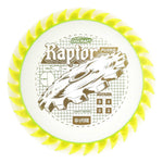#64 Yellow (Gold Sparkle) 173-174 Charity CryZtal FLX Raptor w/ Solid ESP Rim