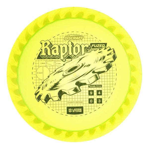 #62 Yellow (Black Orbs) 173-174 Charity CryZtal FLX Raptor w/ Solid ESP Rim