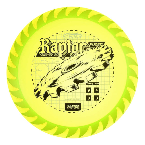 #61 Yellow (Black) 173-174 Charity CryZtal FLX Raptor w/ Solid ESP Rim