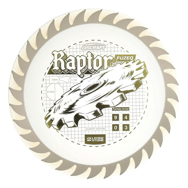 #58 White (Gold Metallic) 173-174 Charity CryZtal FLX Raptor w/ Solid ESP Rim