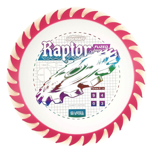 #46 Pink (Rainbow) 173-174 Charity CryZtal FLX Raptor w/ Solid ESP Rim