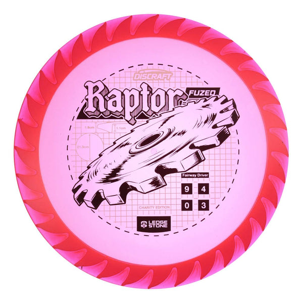 #43 Pink (Black) 173-174 Charity CryZtal FLX Raptor w/ Solid ESP Rim