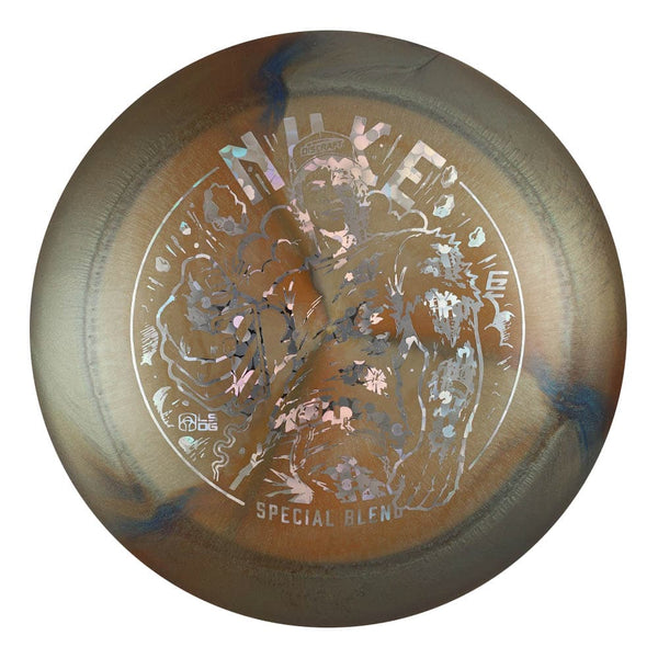 #117 (Silver Flowers) 173-174 Ezra Aderhold Titanium (Ti) Colorshift Swirl Nuke
