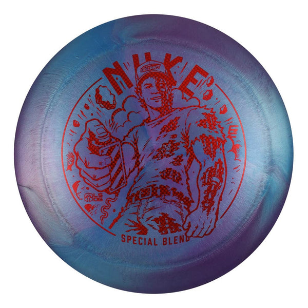 #114 (Red Weave) 173-174 Ezra Aderhold Titanium (Ti) Colorshift Swirl Nuke