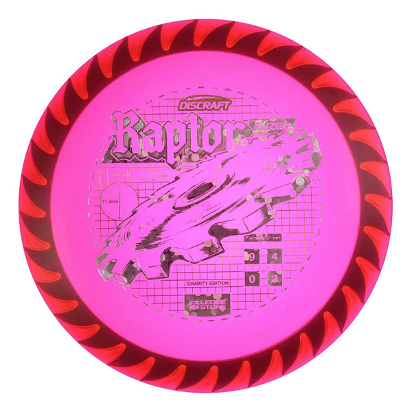 #20 Maroon (Silver Flowers) 173-174 Charity CryZtal FLX Raptor w/ Solid ESP Rim