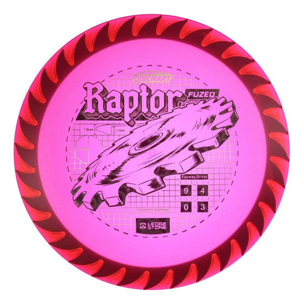 #18 Maroon (Black Orbs) 173-174 Charity CryZtal FLX Raptor w/ Solid ESP Rim