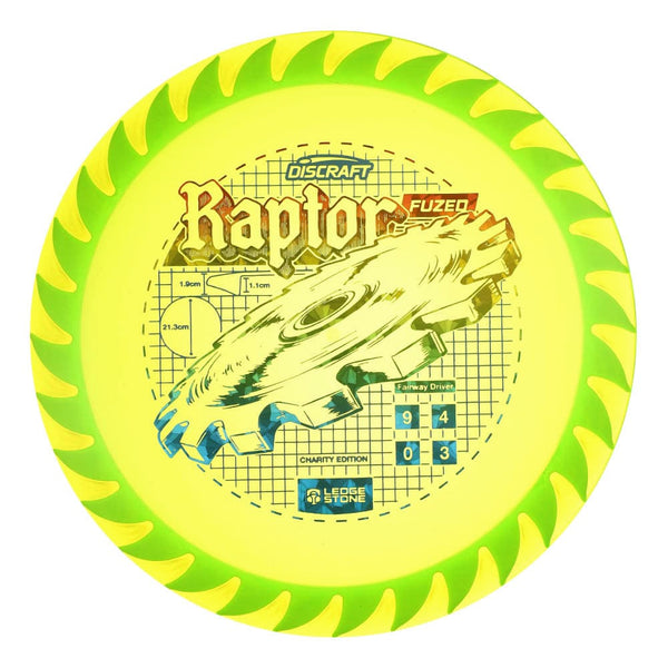 #12 Green (Rainbow Shatter) 173-174 Charity CryZtal FLX Raptor w/ Solid ESP Rim