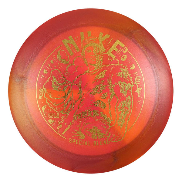 #58 (Gold Sparkle) 173-174 Ezra Aderhold Titanium (Ti) Colorshift Swirl Nuke