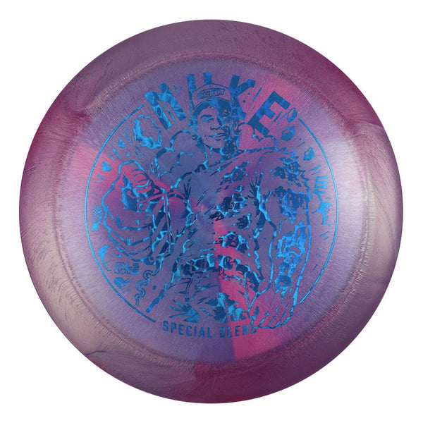 #38 (Blue Pebbles) 173-174 Ezra Aderhold Titanium (Ti) Colorshift Swirl Nuke