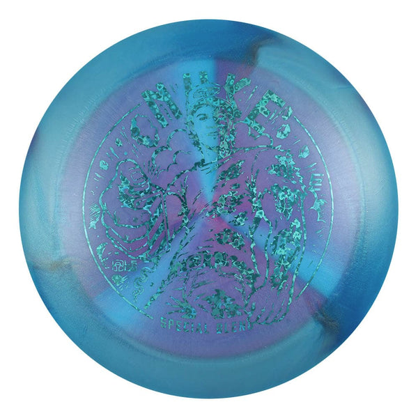 #35 (Blue Hearts) 173-174 Ezra Aderhold Titanium (Ti) Colorshift Swirl Nuke