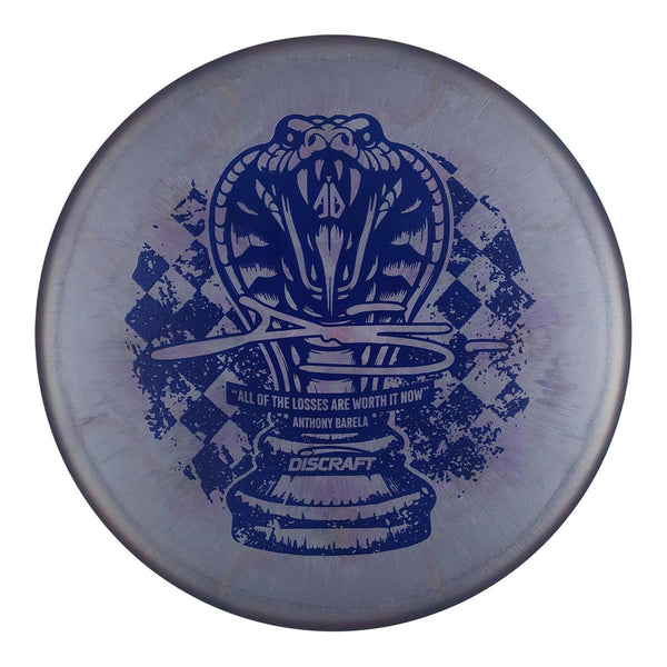 #45 (Blue Matte) 173-174 Anthony Barela "Checkmate" Titanium Colorshift Swirl Zone