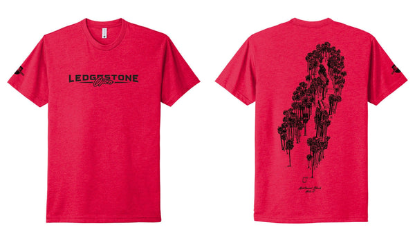 Red - Northwood Hole 12 / XS Ledgestone Iconic Hole Tee Shirt